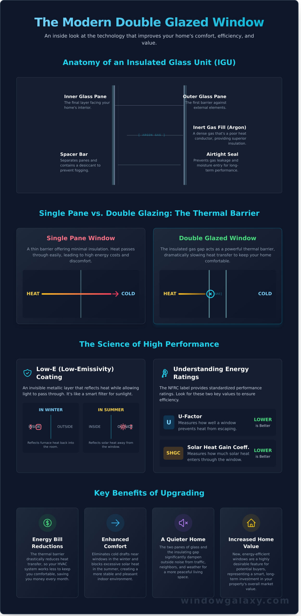 Double Glazed Windows: A Complete Guide for Homeowners - Infographic