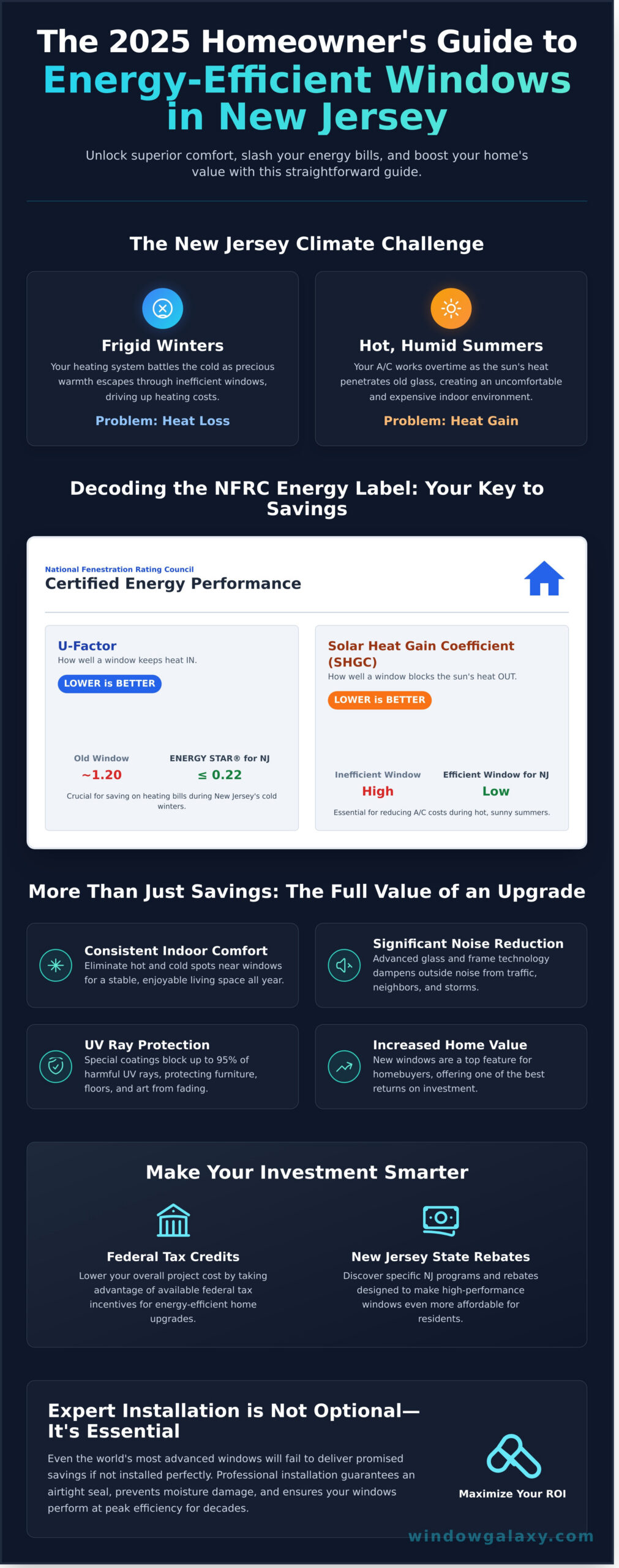 Energy Efficient Windows New Jersey: The Homeowner’s 2026 Guide - Infographic