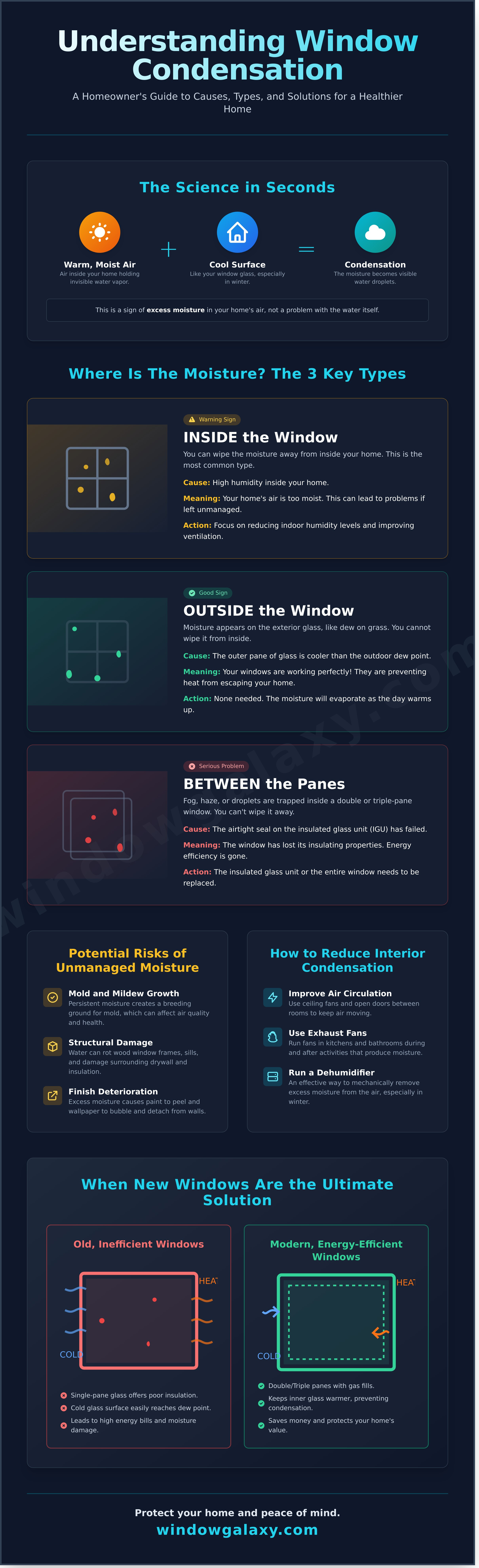 Why Is There Condensation on My Windows? A Homeowner’s Guide - Infographic