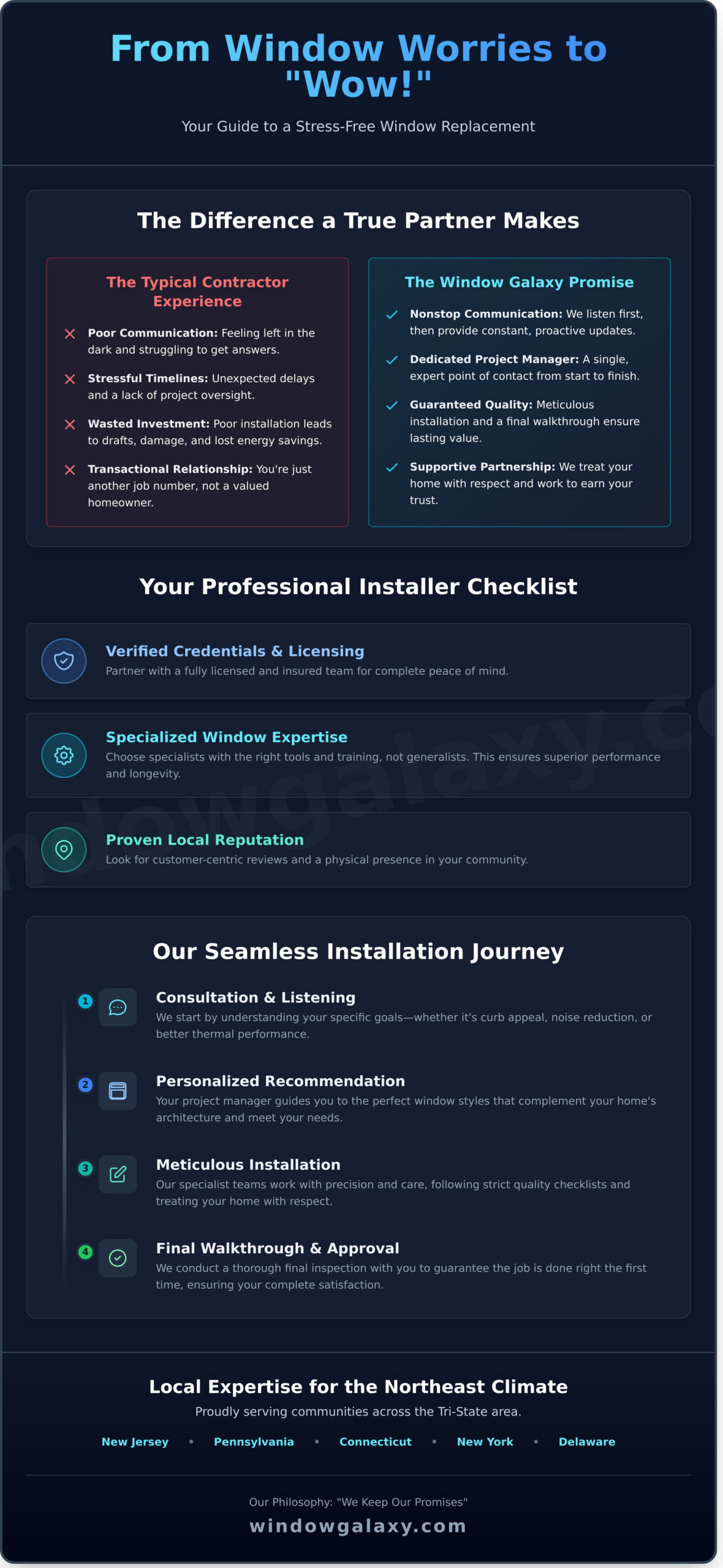 Expert Window Installers Near Me: Why Window Galaxy USA is the Trusted Choice in 2026 - Infographic